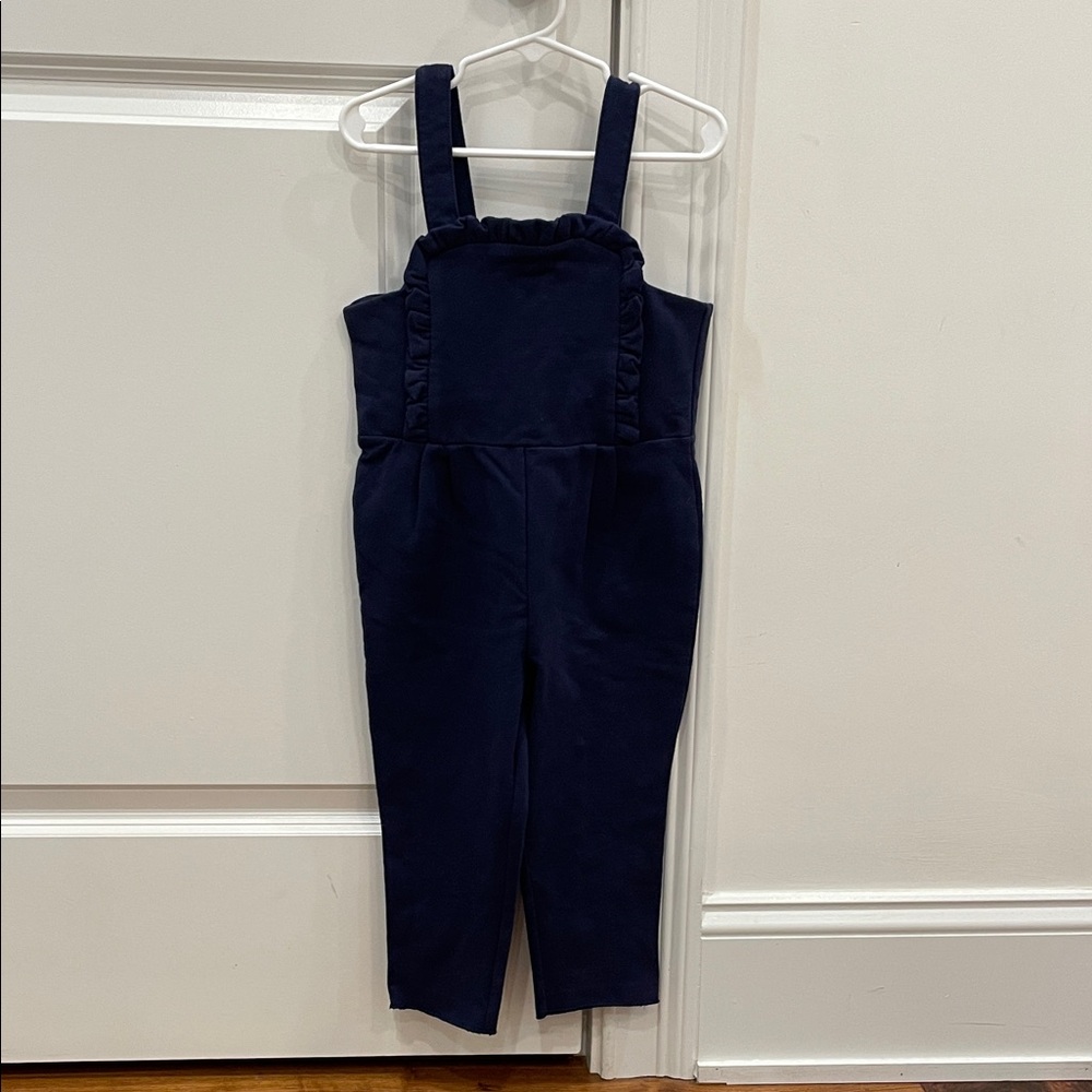 Janie and Jack size 2T Navy Blue Ruffled Jumpsuit